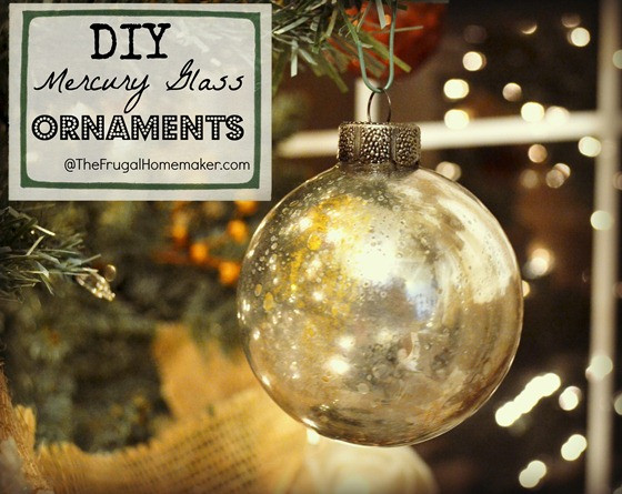 DIY Glass Christmas Ornaments
 DIY Mercury Glass Ornaments