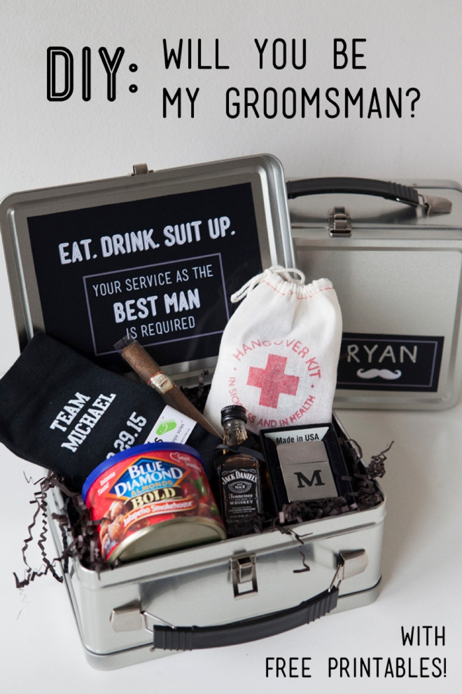 DIY Groomsmen Gifts
 You have to see our latest "Will You be my Bridesmaid" idea