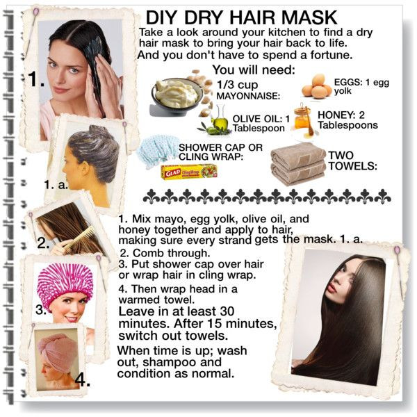 DIY Hair Masks For Dry Damaged Hair
 "DIY Dry Hair Mask" by cathy1965 on Polyvore