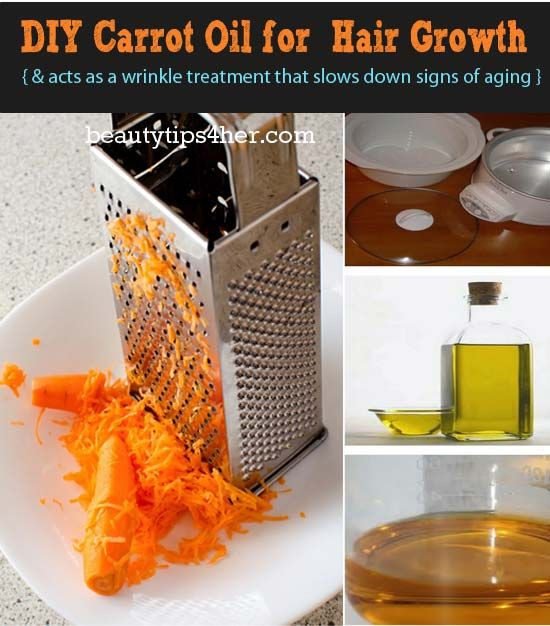 DIY Hair Oil Treatment
 Grow Long Beautiful Hair and Improve Skin with Carrot Oil