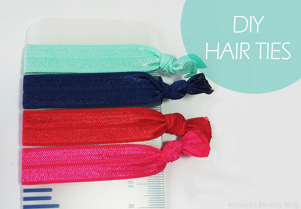 DIY Hair Tie
 DIY Hair Ties Mateja s Beauty Blog