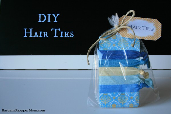 DIY Hair Tie
 DIY Hair Tie Tutorial with 3 Free Printable Tags and Free