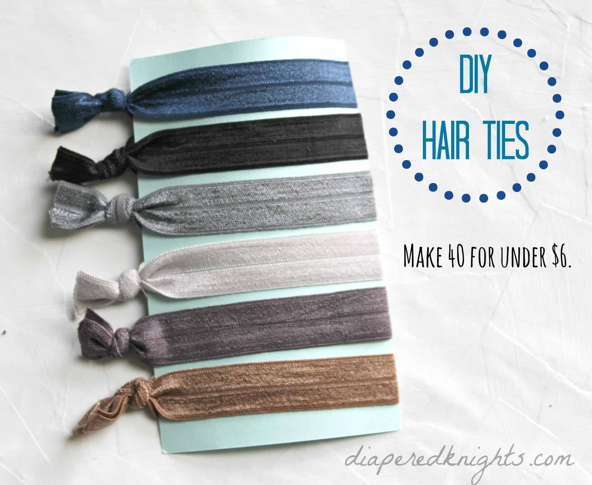 DIY Hair Tie
 100 DIY Holiday Gifts you can actually make 4 Hats and