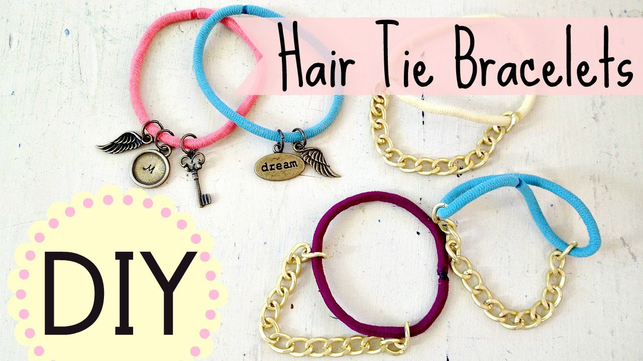 DIY Hair Tie
 DIY Hair Tie Bracelets EASY by Michele Baratta
