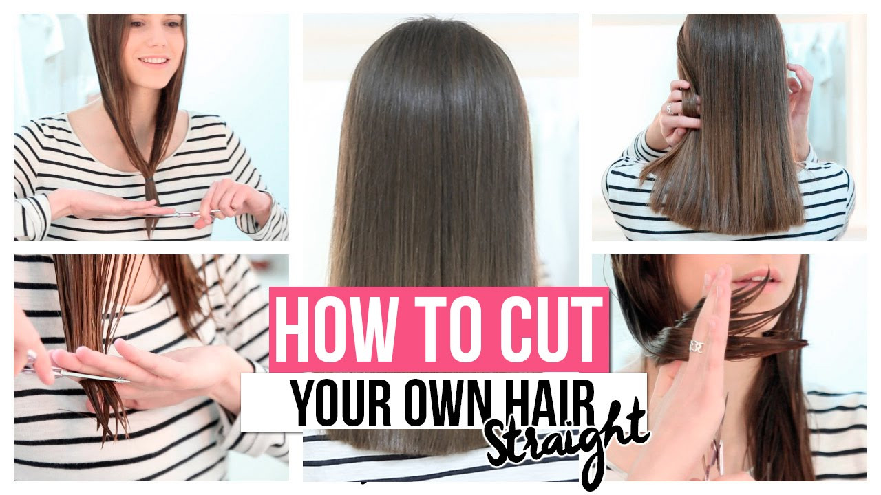 DIY Hair Trim
 HOW TO CUT YOUR OWN HAIR STRAIGHT