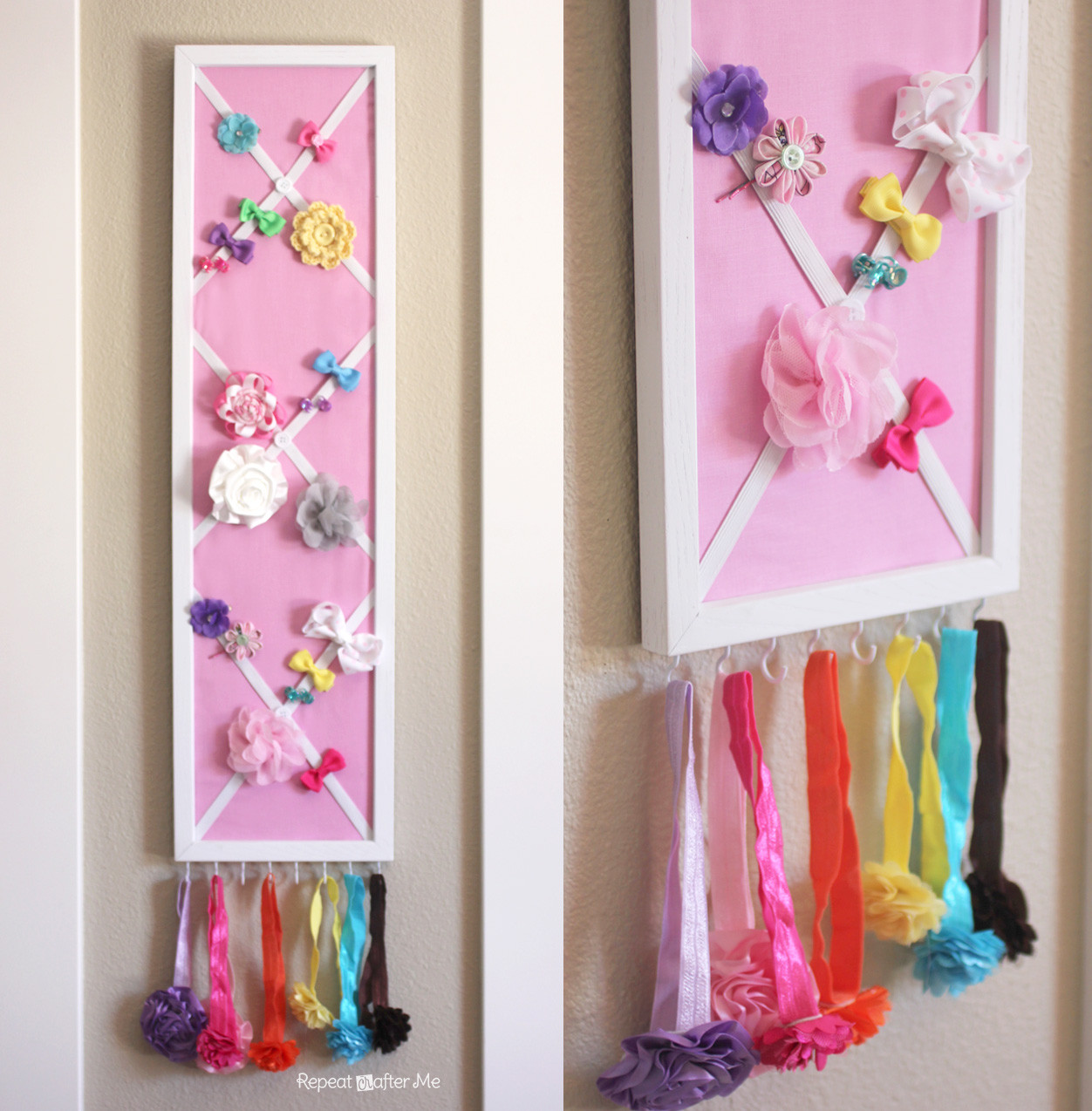 DIY Hairbow Holder
 DIY Hair Bow Holder or Message Board Repeat Crafter Me