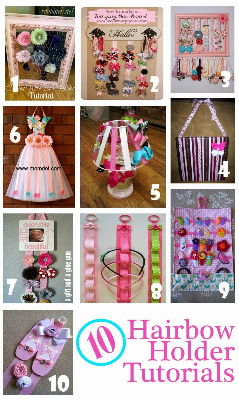 DIY Hairbow Holder
 Trying to figure how to organize your little girls