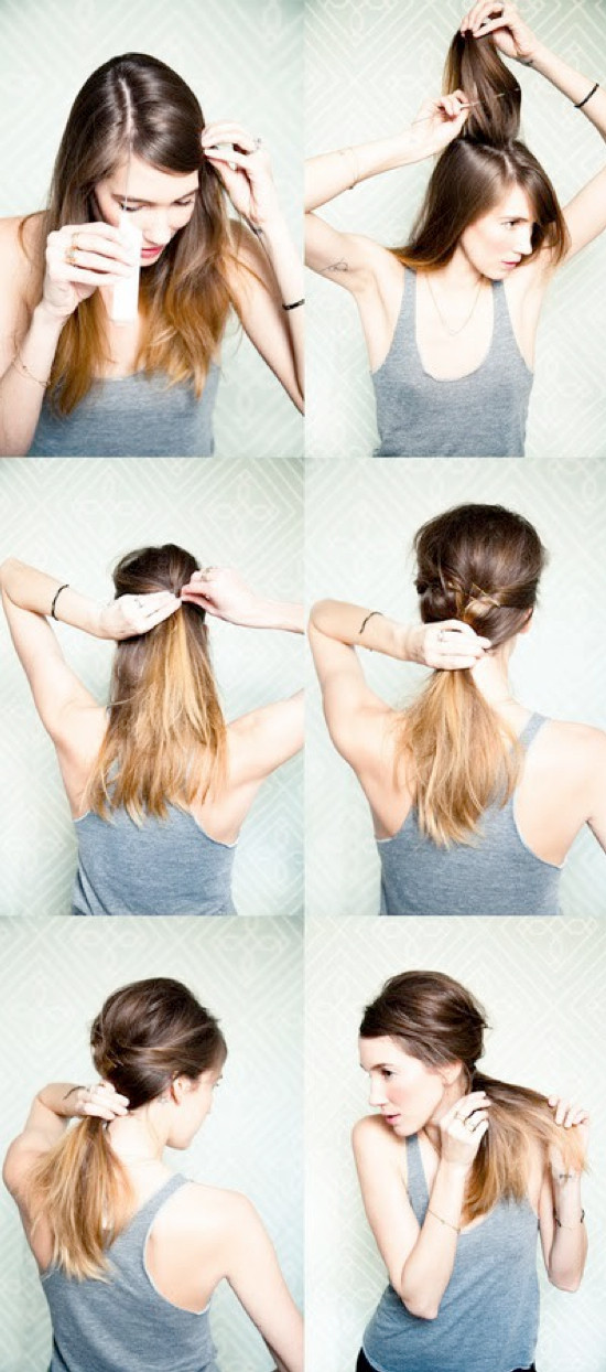 DIY Haircut Ponytail
 Messy Hairstyles Weddings By Lilly