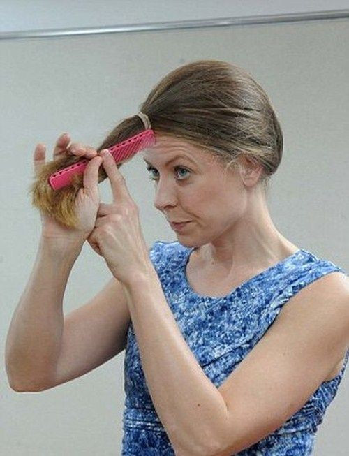 DIY Haircut Ponytail
 Best 25 Cut own hair ideas on Pinterest