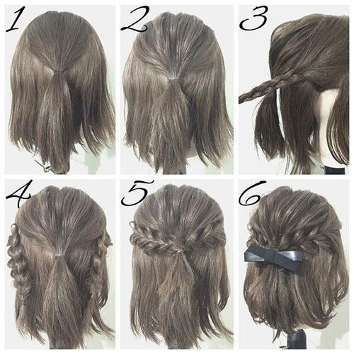DIY Hairstyle For Short Hair
 easy prom hairstyle tutorials for girls with short hair