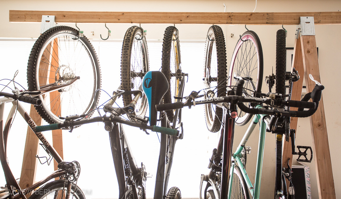 DIY Hanging Bike Rack
 DIY Bike Storage Rack