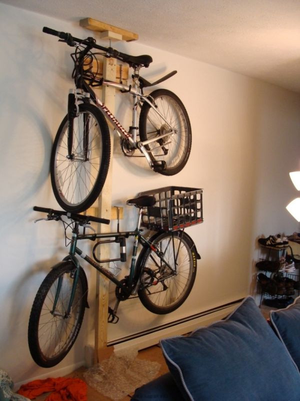 DIY Hanging Bike Rack
 Hang Your Bike The Wall With Mike Sapak s DIY Bike Rack