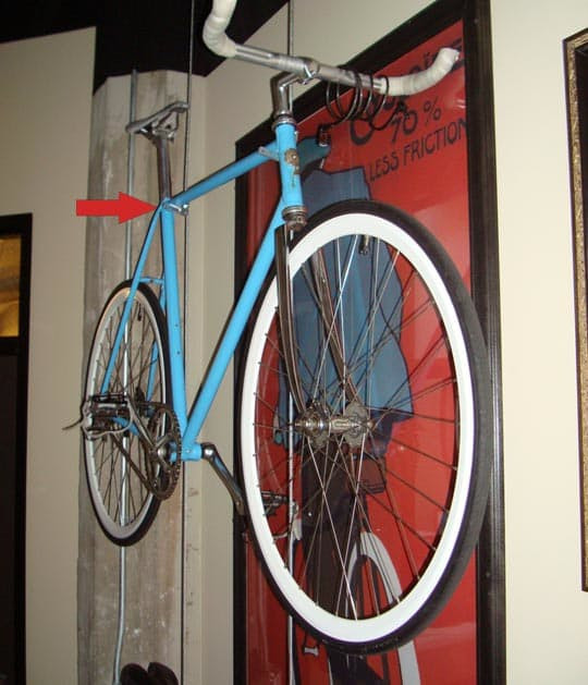 DIY Hanging Bike Rack
 20 DIY Bikes Racks To Keep Your Ride Steady and Safe