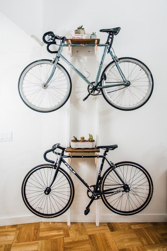 DIY Hanging Bike Rack
 DIY Bicycle Rack Built For Two Home Items