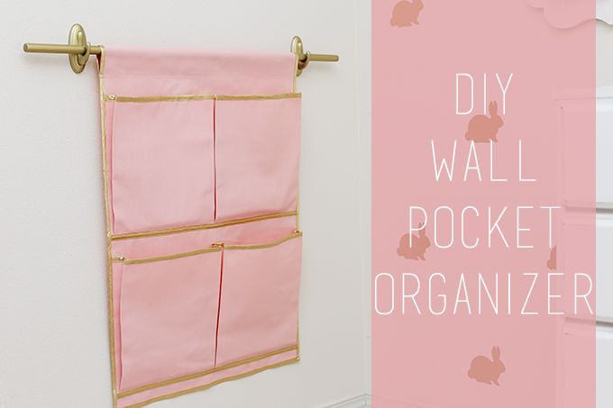 DIY Hanging Organizer
 DIY Wall Pocket Organizer step by step tutorial