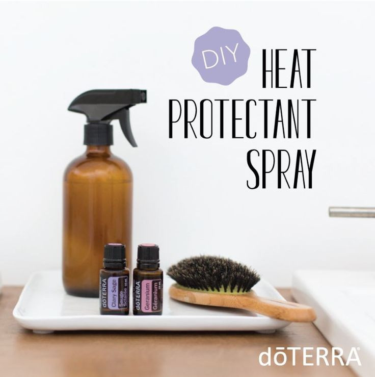 DIY Heat Protectant For Hair
 Shield your strands with a heat protectant spray made with