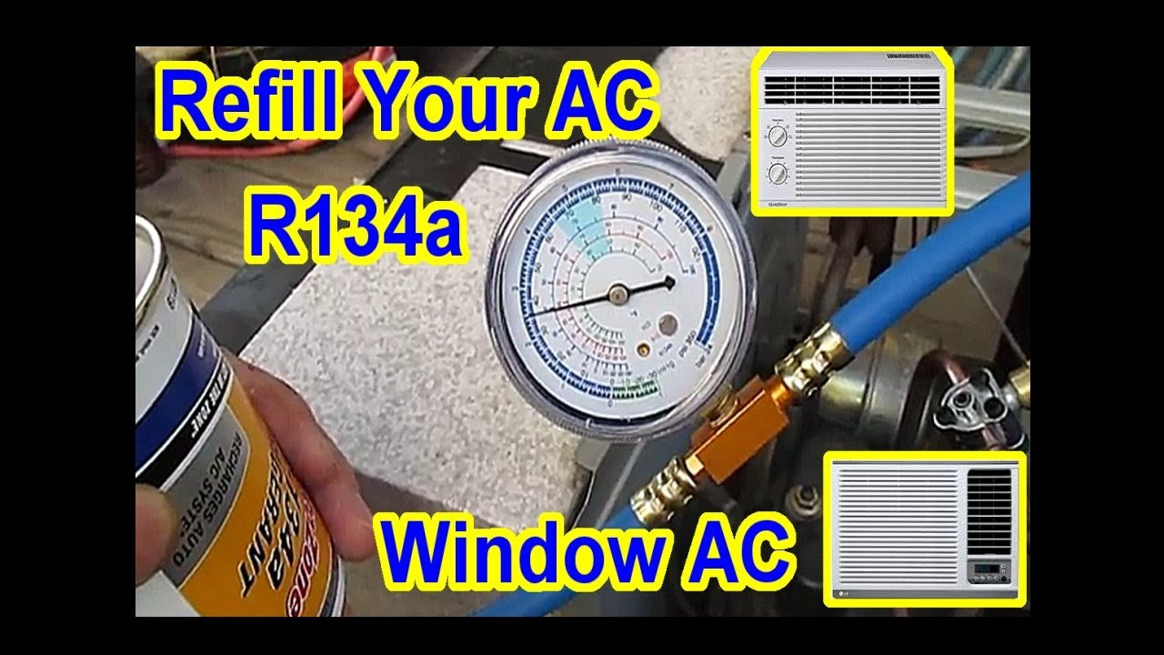 DIY Home Ac Recharge
 DIY $5 AC Window Air Conditioner Refill with R134A All