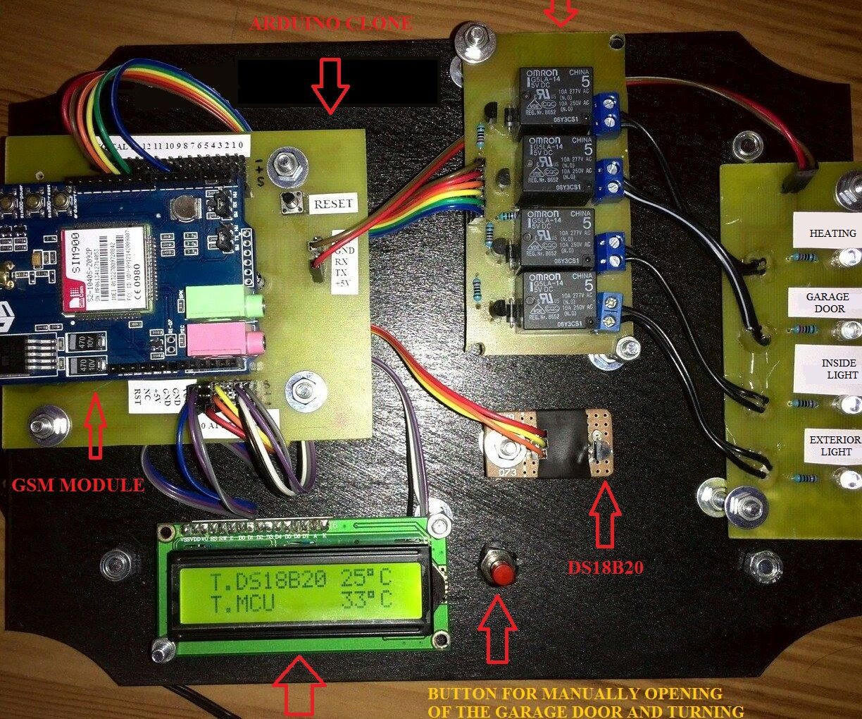 DIY Home Automation System
 Home automation system using Arduino and SIM900 GSM module