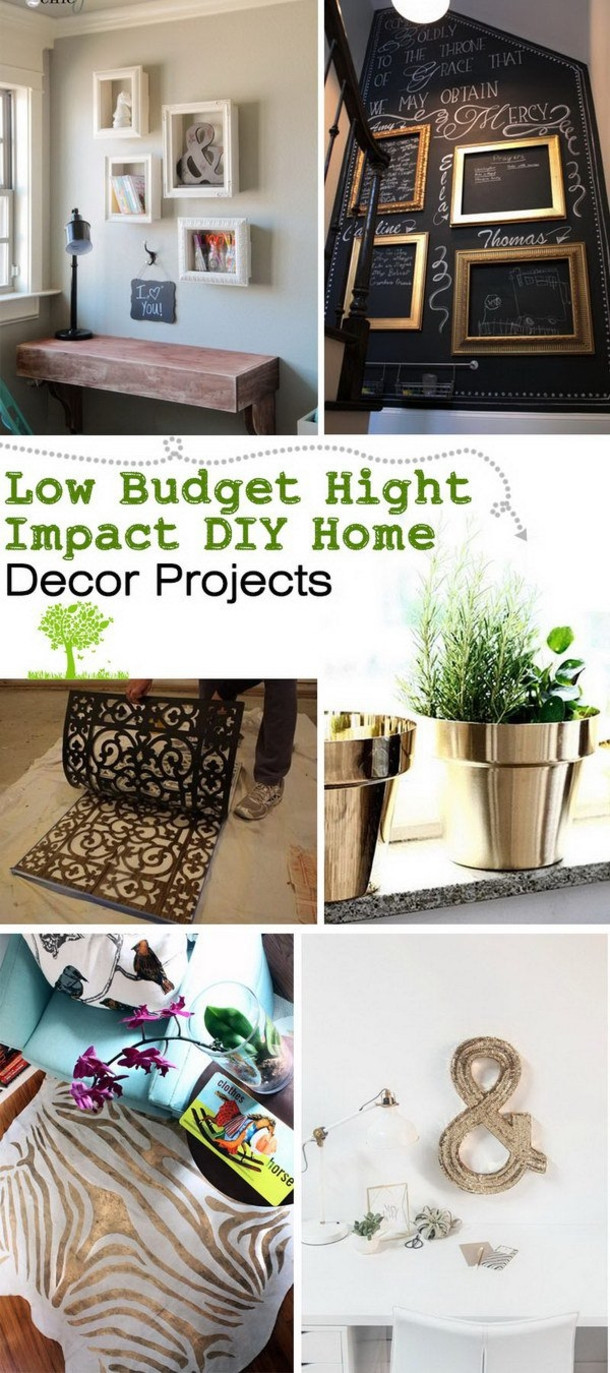 DIY Home Blog
 20 Cheap But Amazing DIY Home Decor Projects
