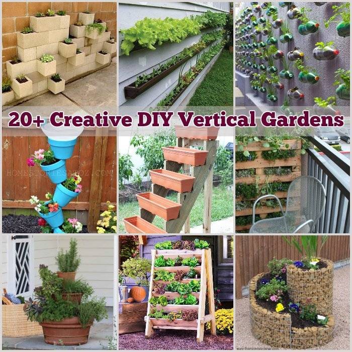DIY Home Garden
 20 Creative DIY Vertical Gardens For Your Home