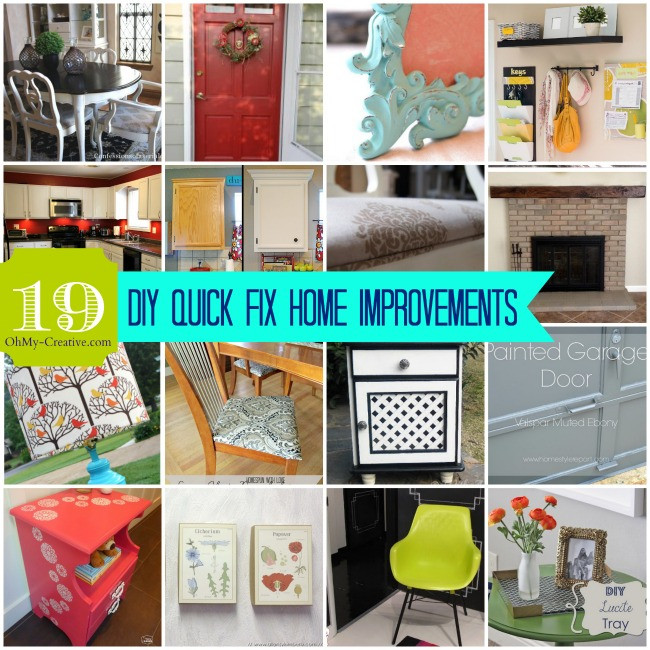 DIY Home Improvements
 Whimsy Wednesday Link Party 77 Oh My Creative