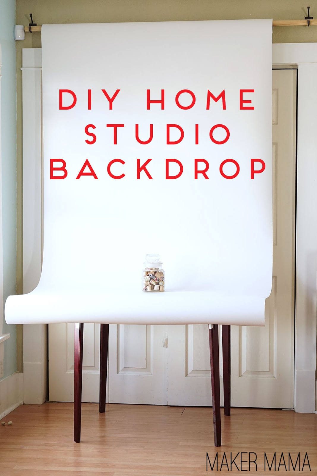 DIY Home Photography Studio
 Maker Mama Craft Blog DIY Home Studio Backdrop
