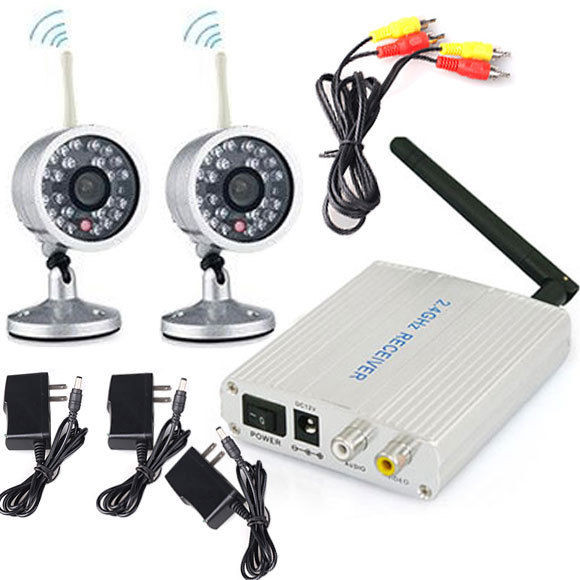 DIY Home Security Camera
 DIY 2 4G Wireless 4CH Home Security CCTV System 2x IR