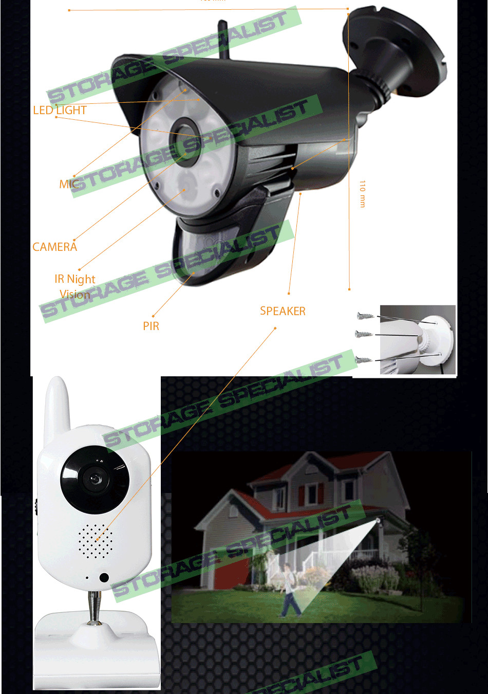 DIY Home Security Camera
 DIY Home Security Cameras Alarm System CCTV WIFI Mobile