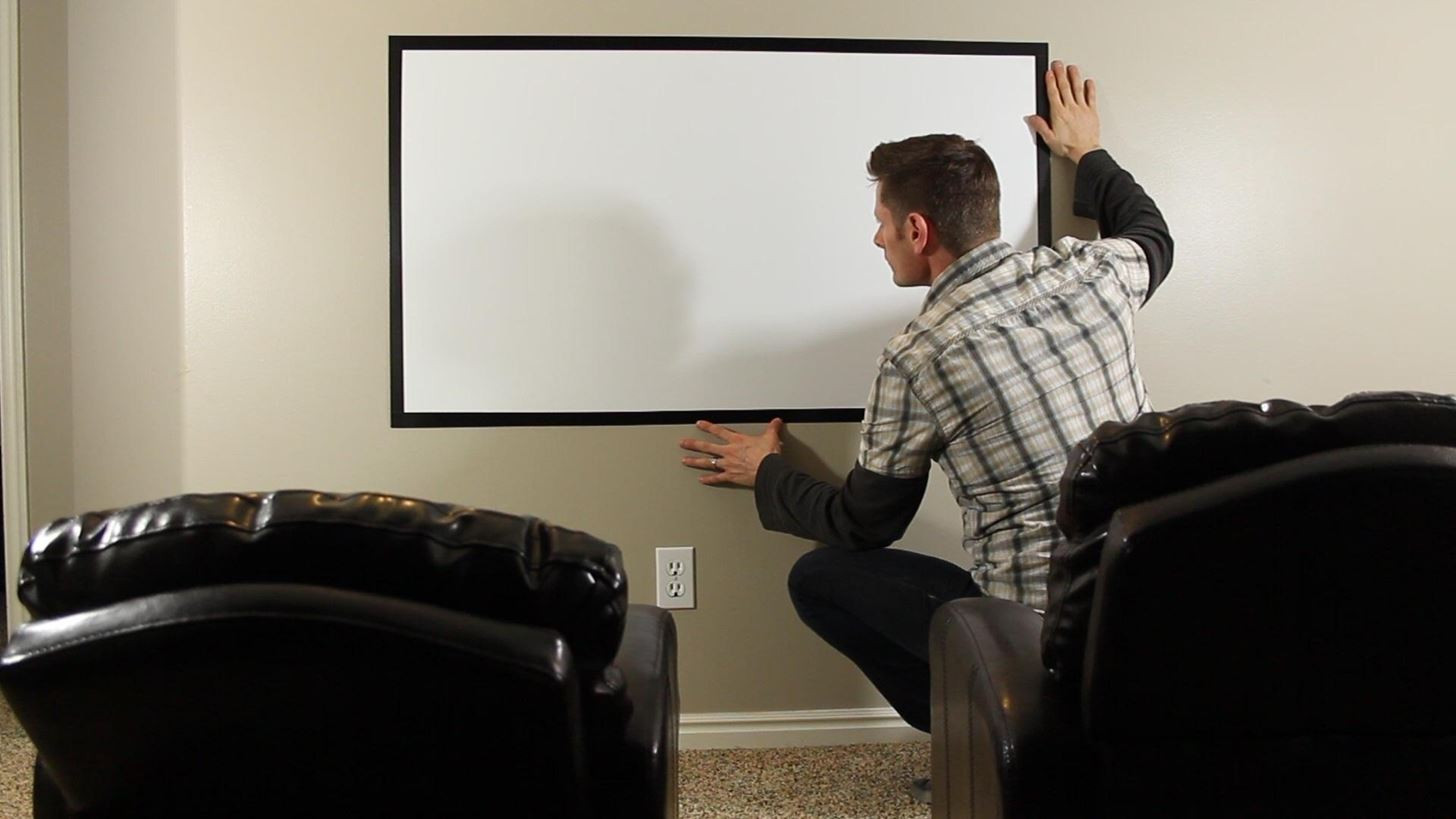 DIY Home Theater Screen
 How to Make a DIY Home Theater Projector and 50" Screen