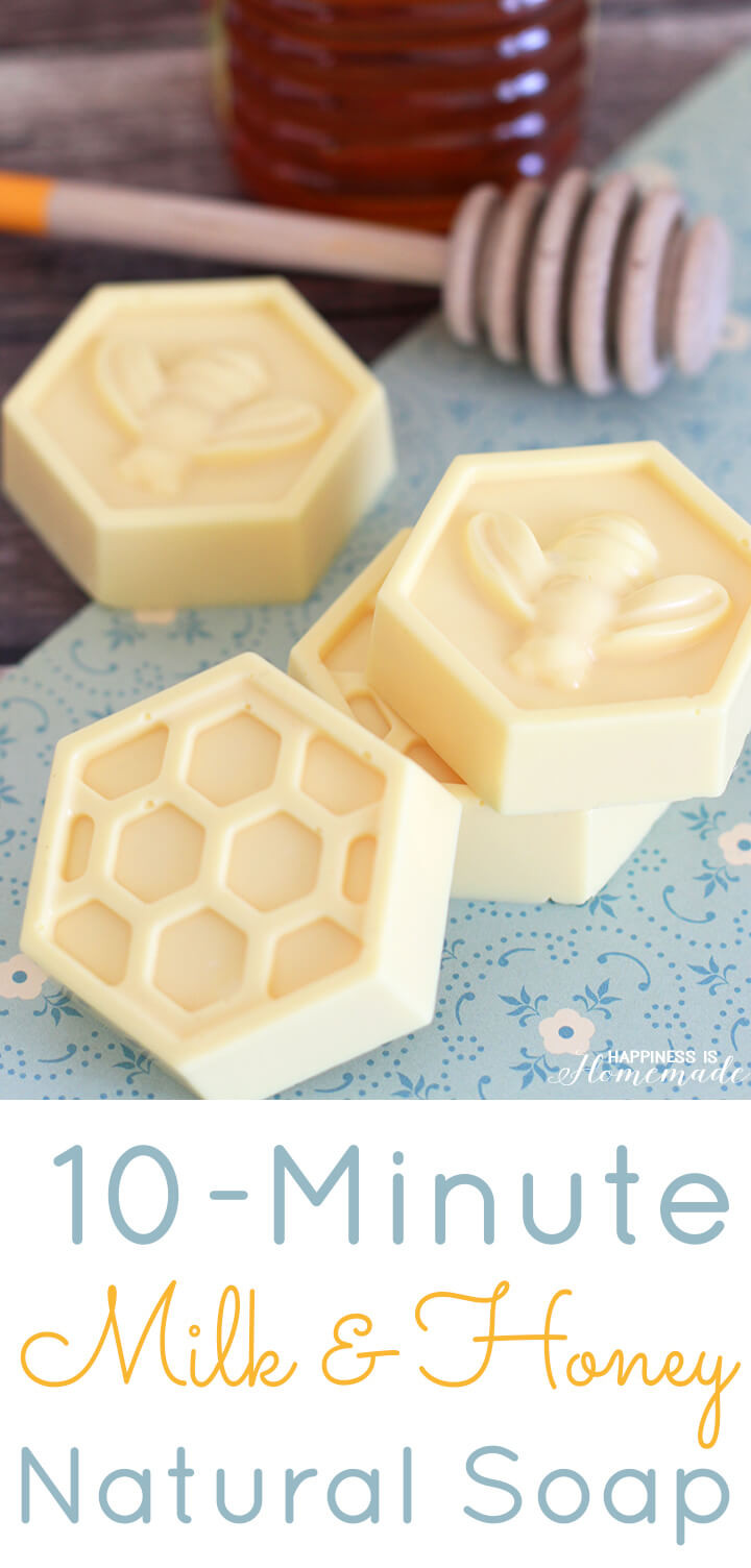 DIY Homemade Soap
 10 Minute DIY Milk & Honey Soap Happiness is Homemade