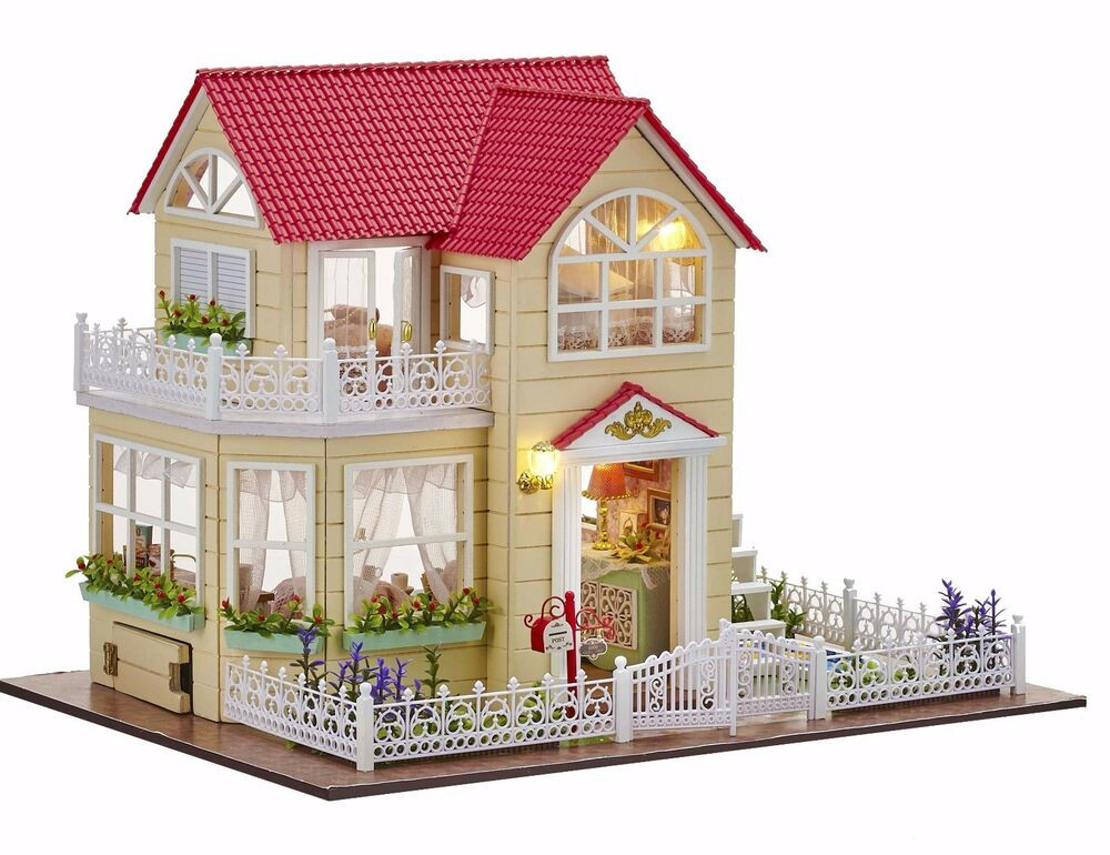 DIY House Kit
 New Dollhouse Miniature DIY Kit Dolls House With Furniture