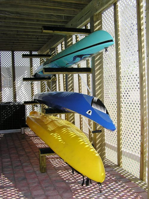 DIY Kayak Storage Rack Plans
 homemade kayak storage rack Kayak and Surf