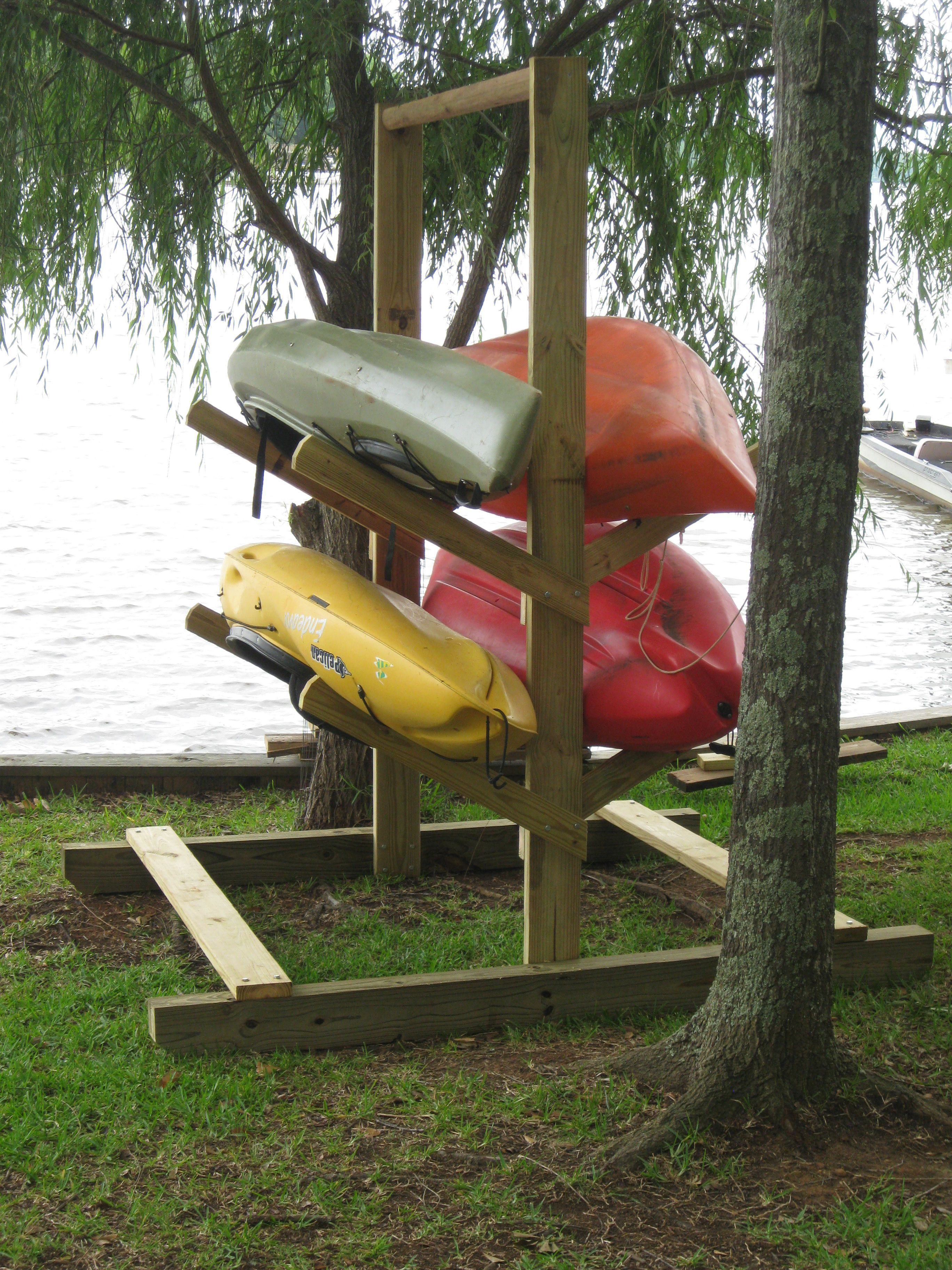 DIY Kayak Storage Rack Plans
 Homemade kayak rack For the Home in 2019
