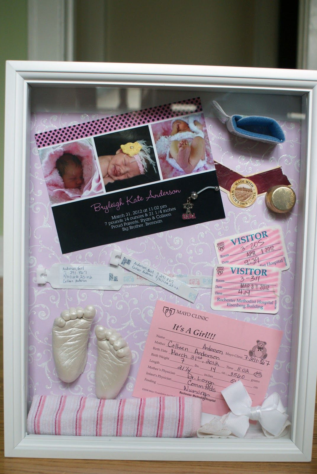DIY Keepsake Box
 DIY Beautiful Memory Box Use baby mementos hospital