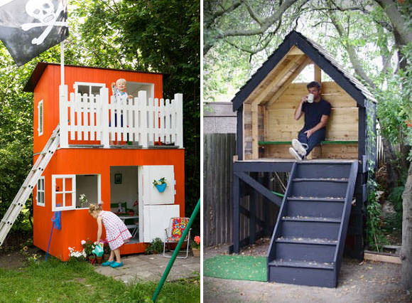 DIY Kids Playhouses
 Pallet Playhouse s and for
