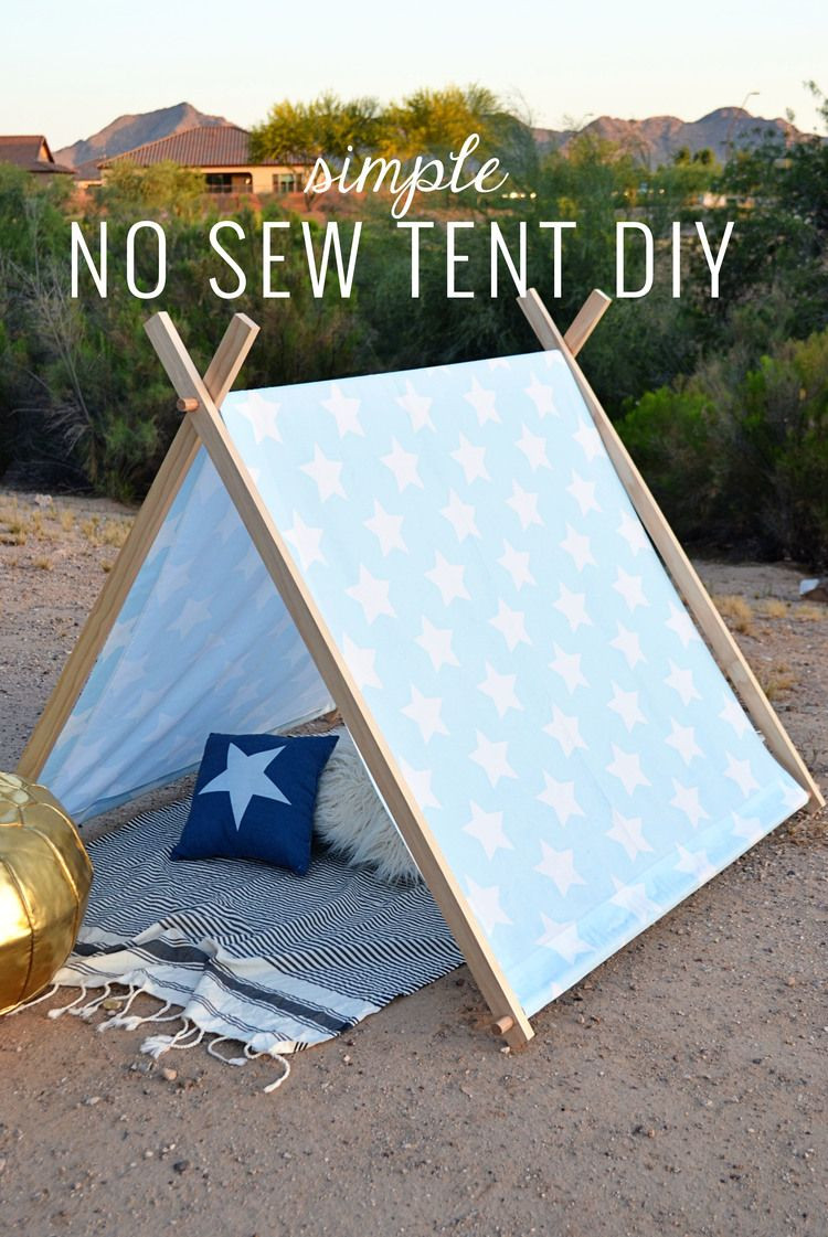 DIY Kids Tent
 Simple No Sew Kid s Tent DIY sweet ava