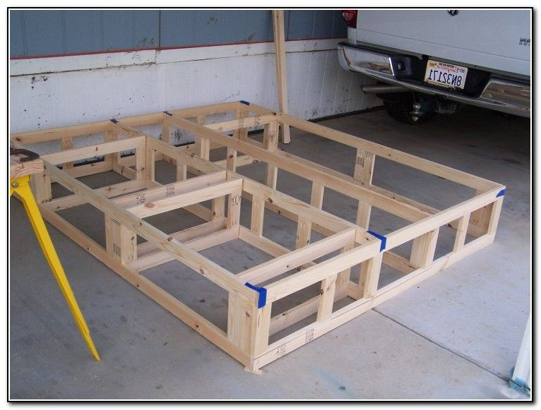 DIY King Platform Bed Plans
 California King Platform Bed Frame Plans