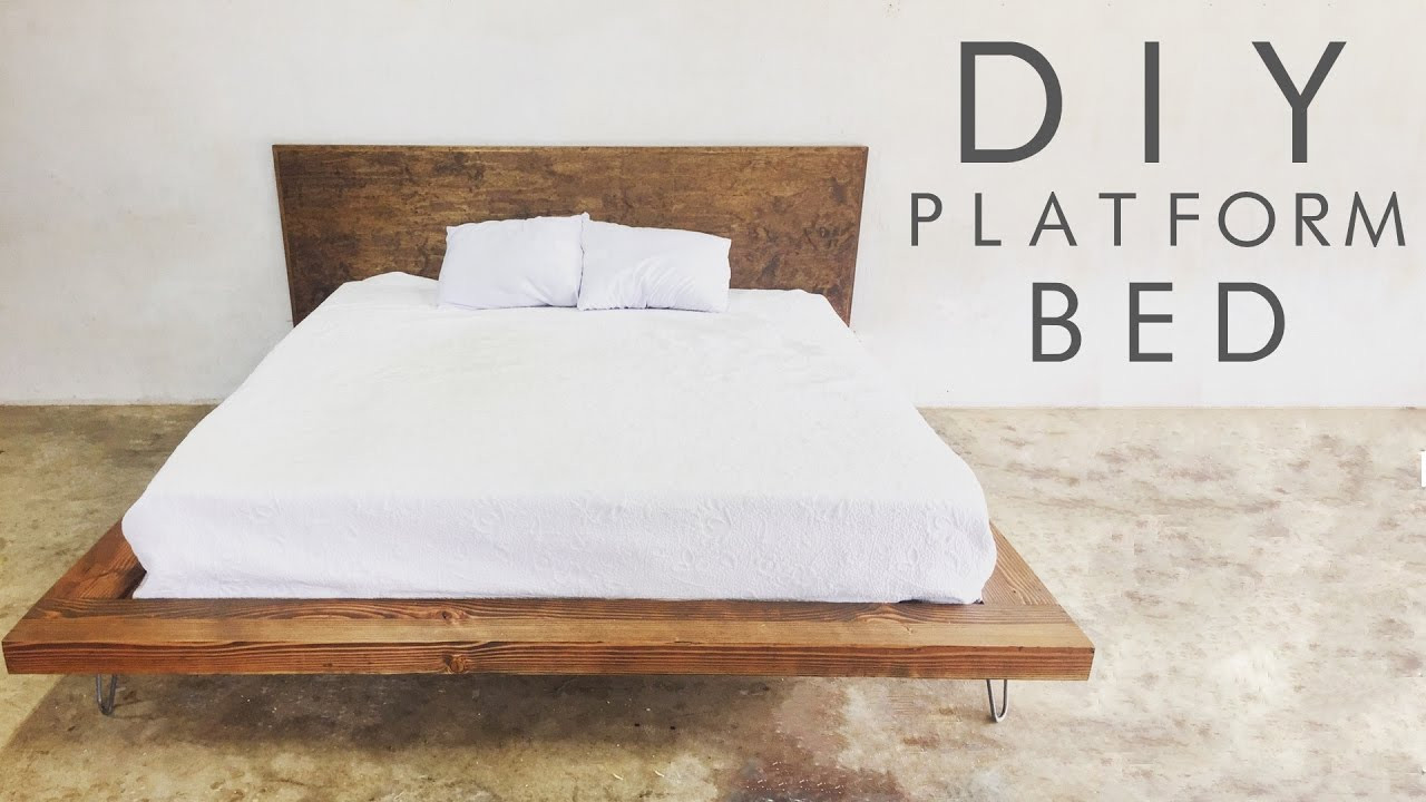 DIY King Platform Bed Plans
 DIY Modern Platform Bed