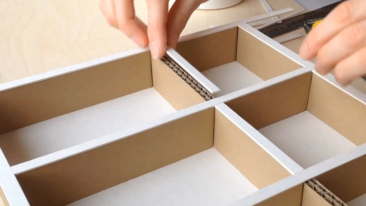 DIY Kitchen Drawer Organizer
 DIY How to make a cardboard drawer organizer HD