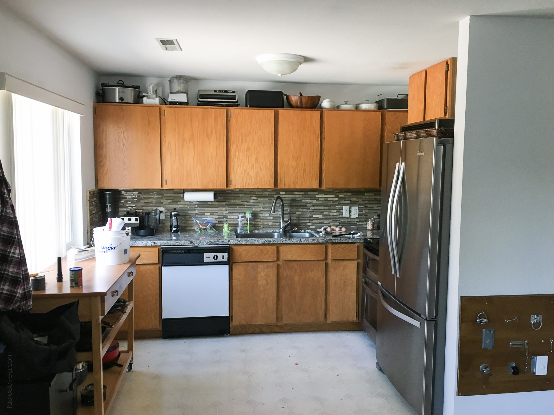Diy Kitchen Remodel
 Our $281 Kitchen Remodel — Tastes Lovely
