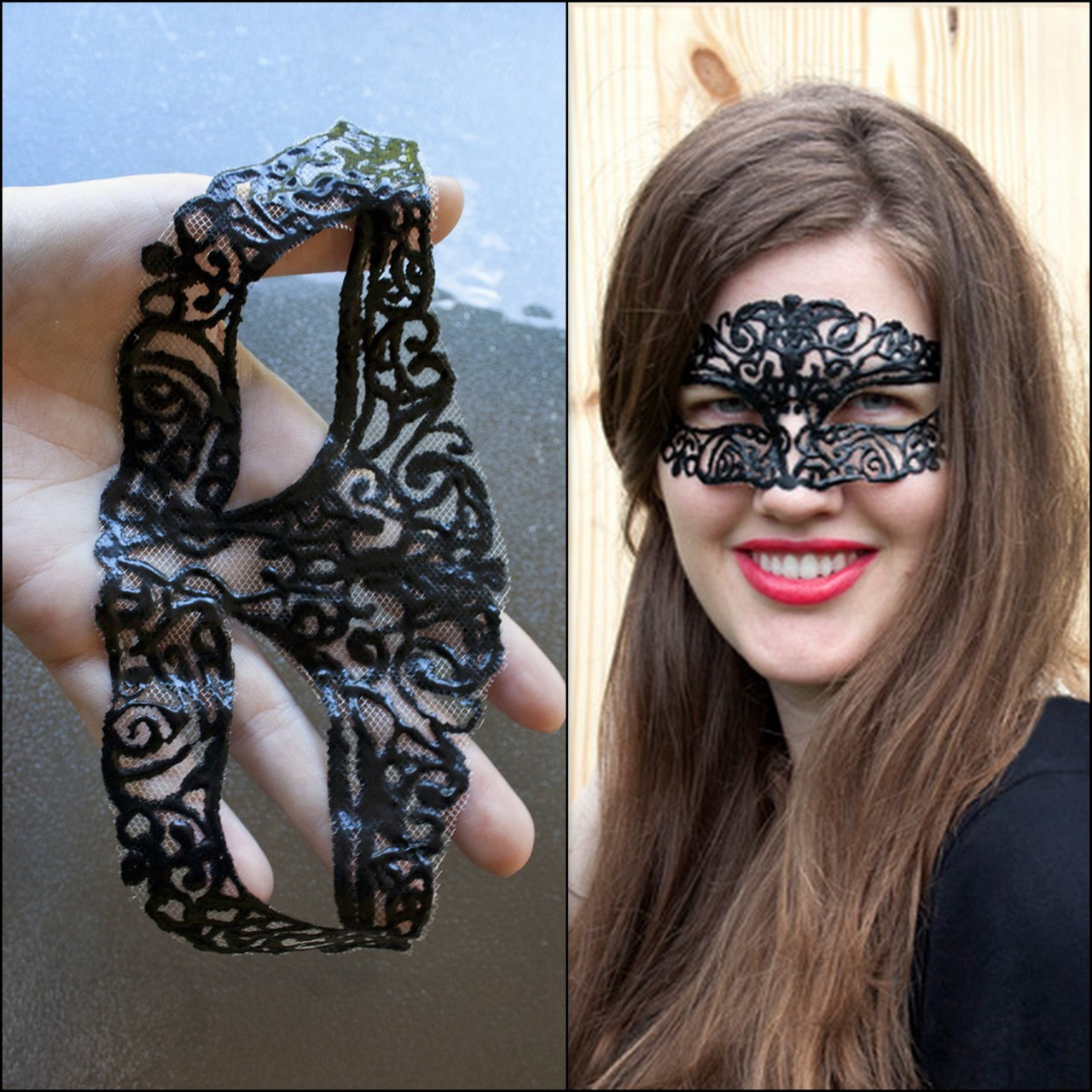 DIY Lace Masquerade Mask
 True Blue Me & You DIYs for Creatives • DIY Masquerade