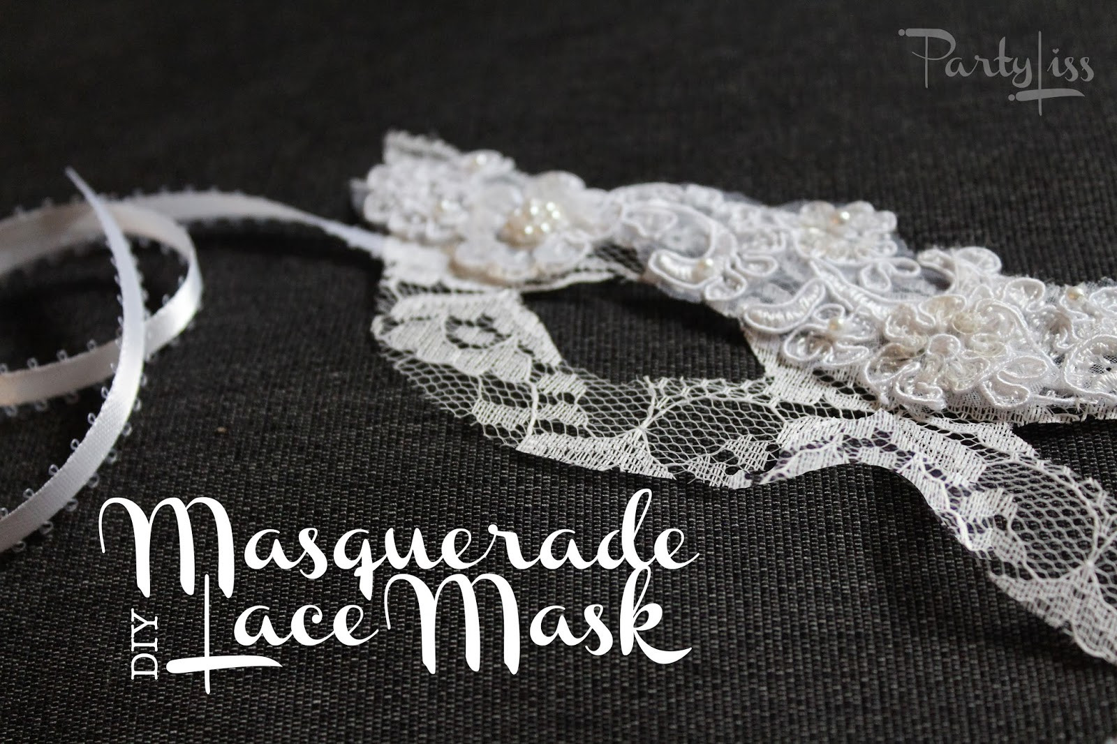 DIY Lace Masquerade Mask
 PARTYLISS DIY Lace Mask