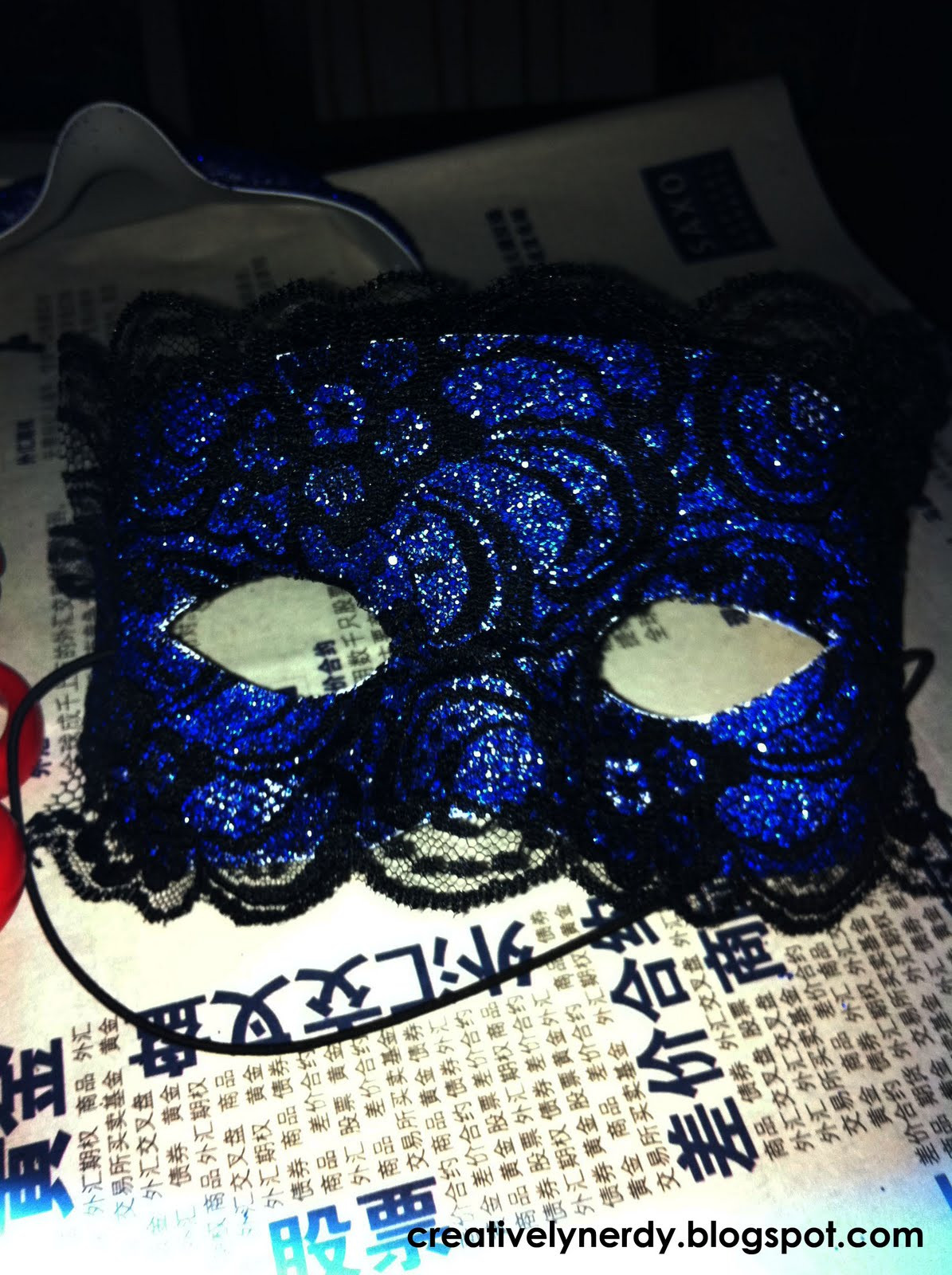 DIY Lace Masquerade Mask
 Chiohui ArtBlog DIY masquerade Mask