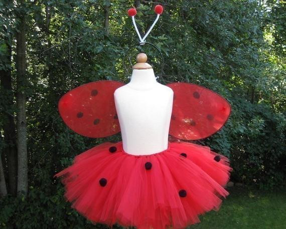 DIY Ladybug Costumes
 DIY Lady Bug Tutu Kit Halloween Costume Set by baileysblossoms