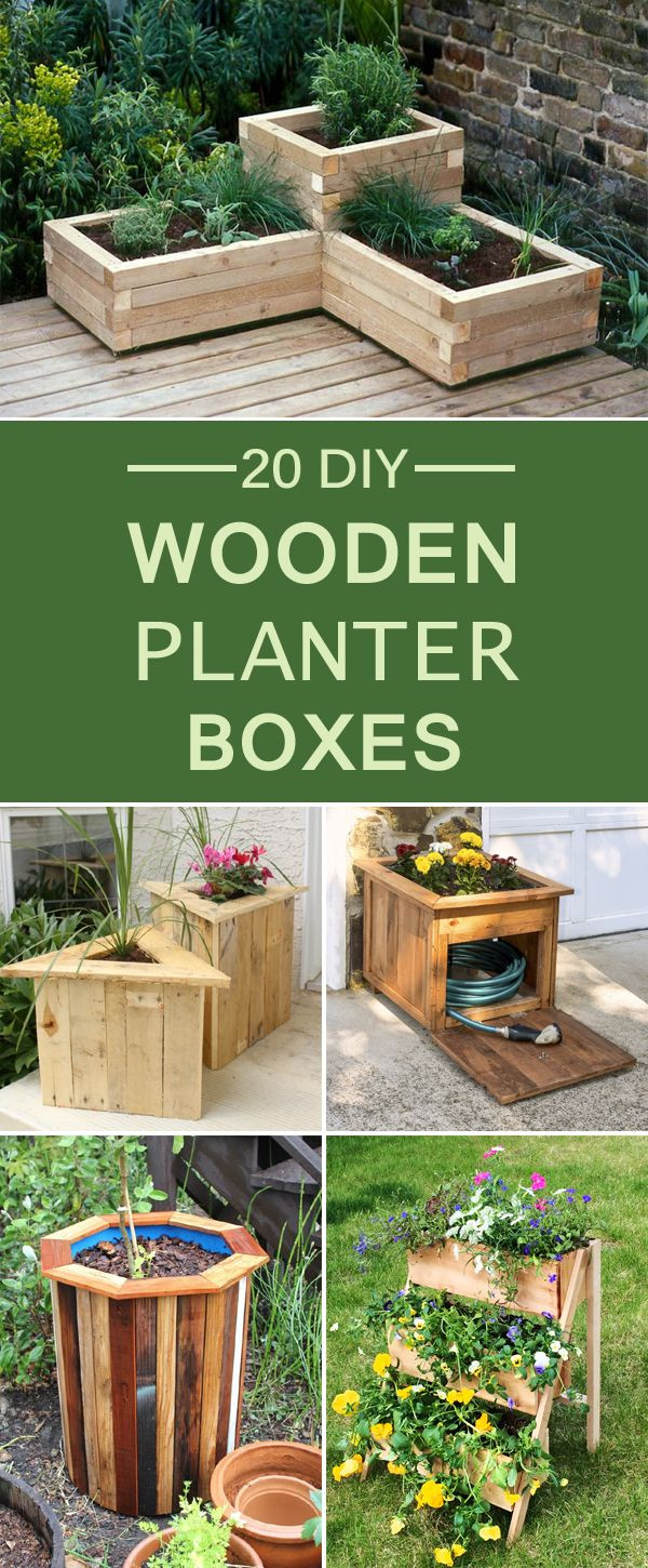 DIY Large Planter Boxes
 20 DIY Wooden Planter Boxes for Your Yard or Patio