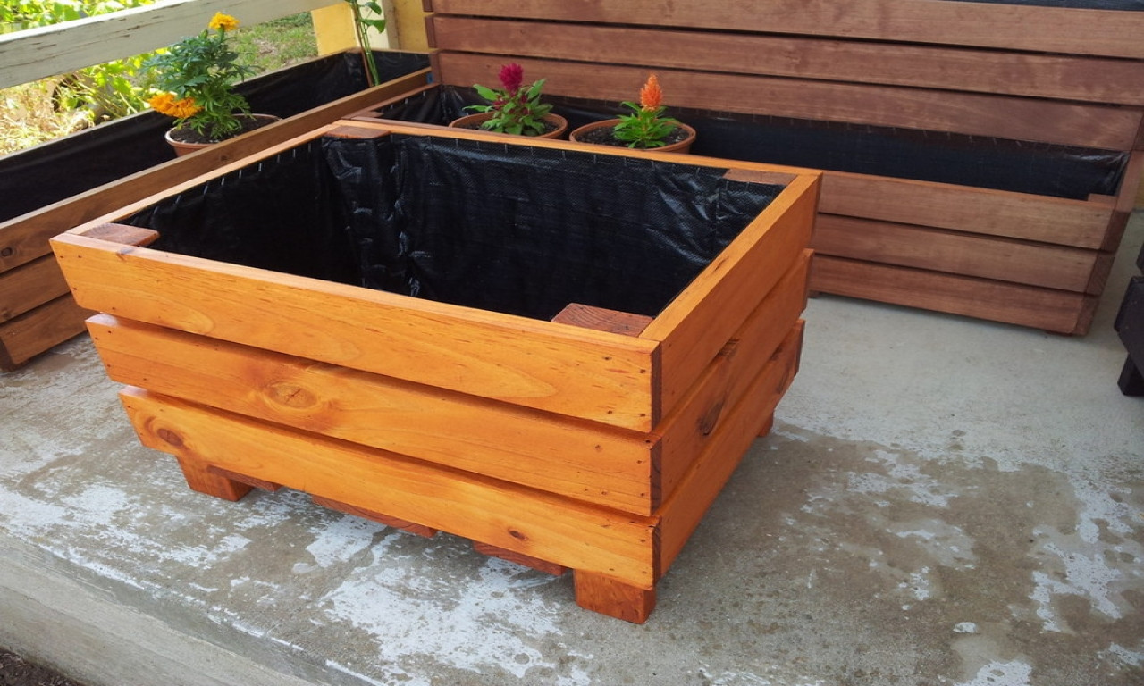 DIY Large Planter Boxes
 planter boxes tree planter box diy planter boxes