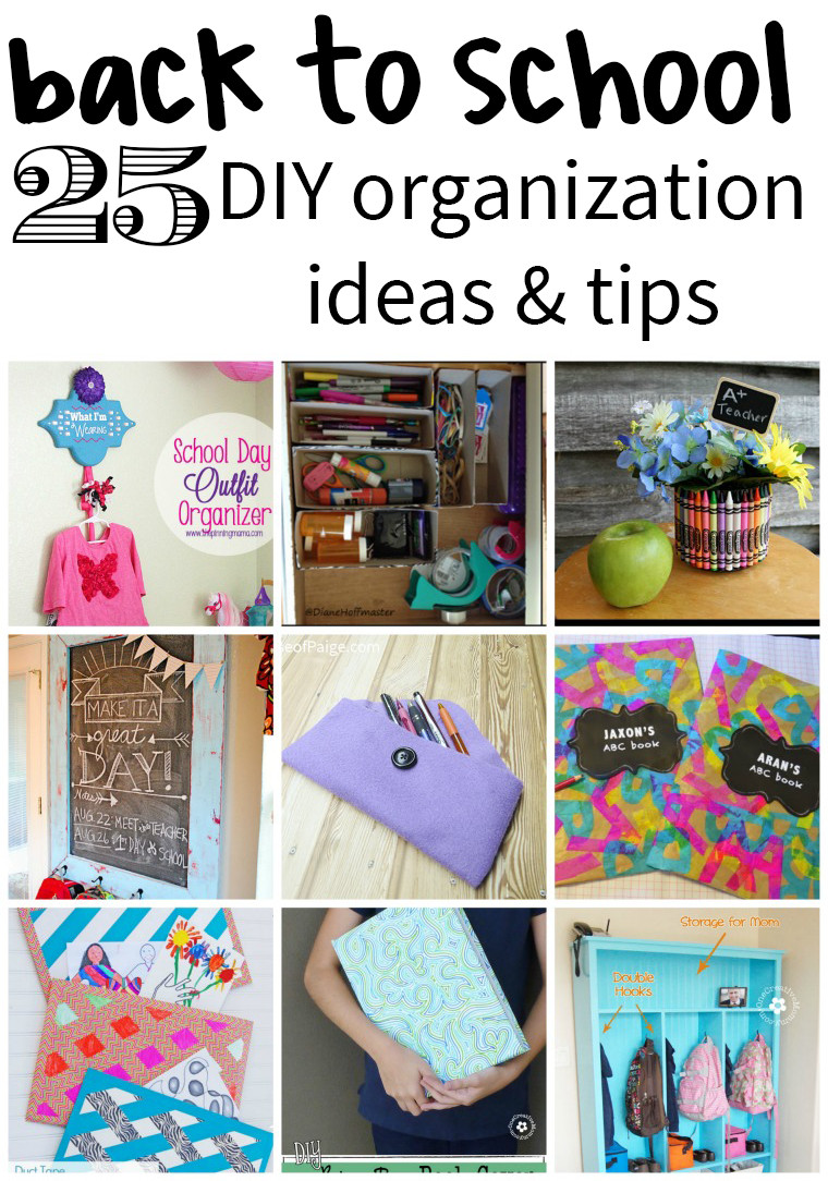 DIY Locker Organization Ideas
 25 Back to School DIY Organization Ideas