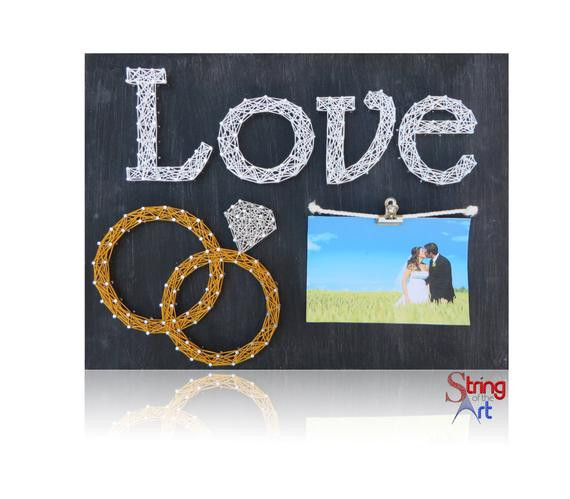 DIY Love Is Art Kit
 DIY String Art Kit Picture Frame Love String Art Wedding