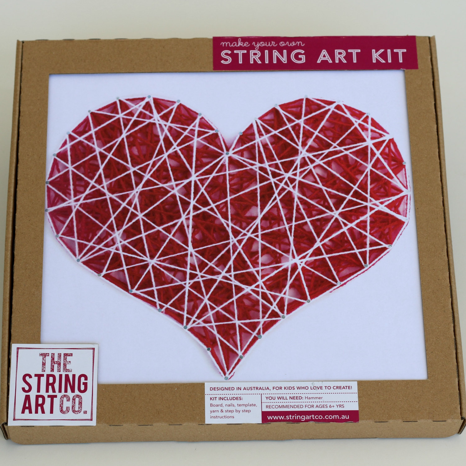 DIY Love Is Art Kit
 String Art Love Heart Kit Pattern DIY Kit Craft Kit