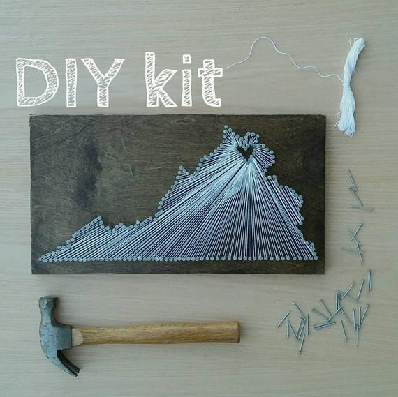DIY Love Is Art Kit
 DIY Virginia String Art Kit State string Art Kit